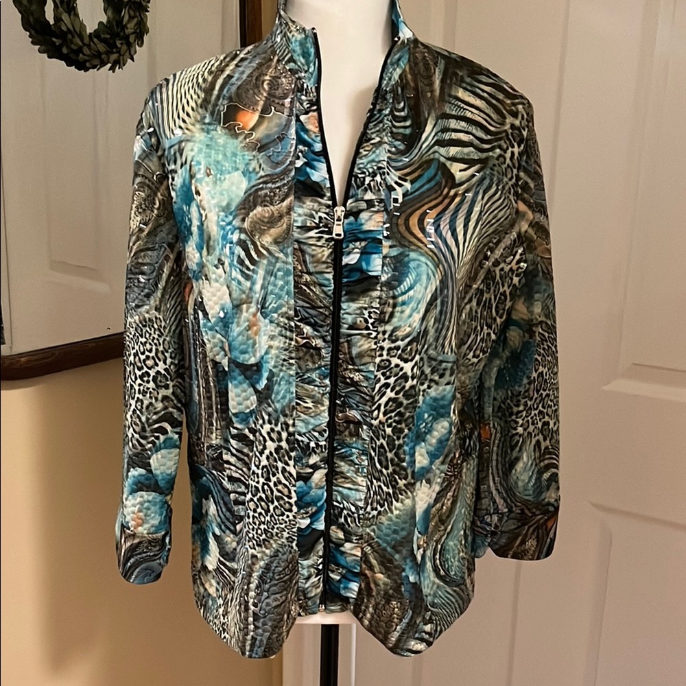 Multicolor Animal Print Jacket